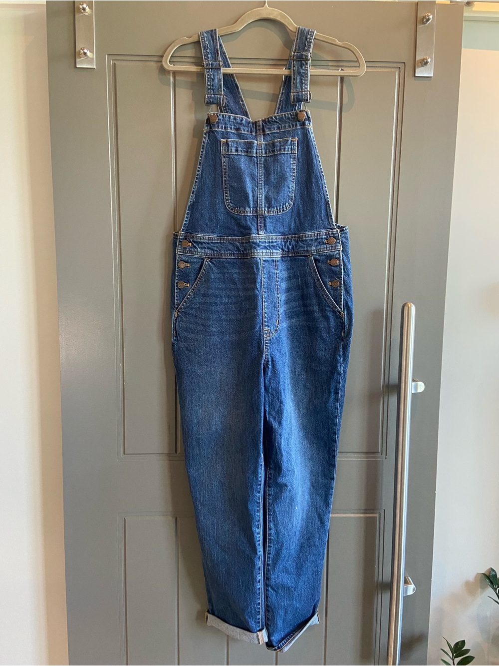 J. Crew Light Blue Denim Overalls